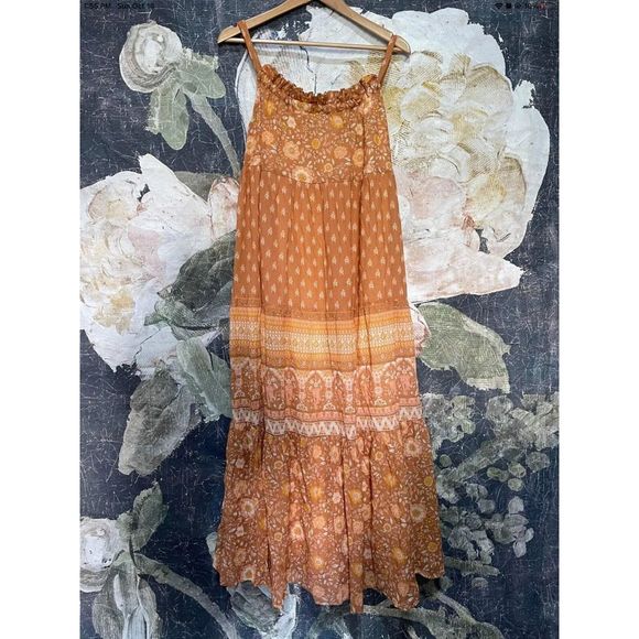 New Spell & The Gypsy Collective UTOPIA STRAPPY SUNDRESS - CINNAMON Size XS - Picture 5 of 8